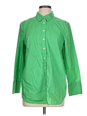 Talbots 3/4 Sleeve Button-Down Shirt (view 1)