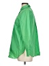 Talbots 100% Cotton Solid Green 3/4 Sleeve Button-Down Shirt Size L (petite) - photo 5