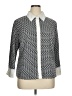 JPR Separates Chevron-herringbone Gray 3/4 Sleeve Blouse Size 1X - photo 1