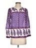 J.Crew 100% Cotton Blue 3/4 Sleeve Blouse Size 0 - photo 1