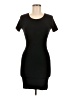 Olivaceous Solid Black Casual Dress Size M - photo 1