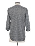 French Connection 100% Polyester Chevron-herringbone Gray 3/4 Sleeve Blouse Size 0 - photo 2