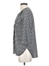 French Connection 100% Polyester Chevron-herringbone Gray 3/4 Sleeve Blouse Size 0 - photo 5