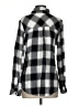 BP. Checkered-gingham Black Long Sleeve Button-Down Shirt Size S - photo 2