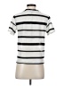 Modern Works Stripes Silver Short Sleeve Top Size S - photo 2