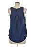 Lush 100% Polyester Blue Sleeveless Blouse Size M - photo 2
