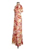 Donna Morgan 100% Polyester Print Orange Casual Dress Size 2 - photo 5
