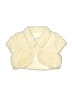Justice 100% Polyester Ivory Faux Fur Vest Size 8 - 10 - photo 1