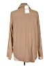Pleione 100% Polyester Solid Tan Long Sleeve Blouse Size L - photo 2