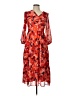 Sincerely Jules 100% Polyester Floral Red Casual Dress Size L - photo 1