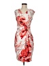 Boston Proper Graphic Red Cocktail Dress Size 8 - photo 1