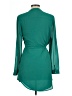 Fab'rik 100% Polyester Solid Teal Casual Dress Size L - photo 2
