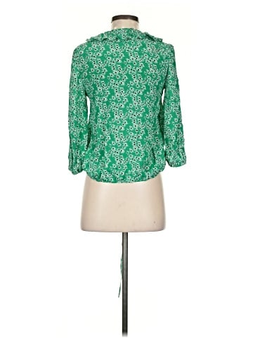 Rixo London 3/4 Sleeve Silk Top (view 2)