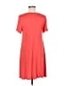 Everly Solid Orange Casual Dress Size M - photo 2