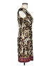Boston Proper Animal Print Brown Cocktail Dress Size 6 - photo 4
