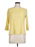 Jennifer Lopez Yellow 3/4 Sleeve Top Size L - photo 1