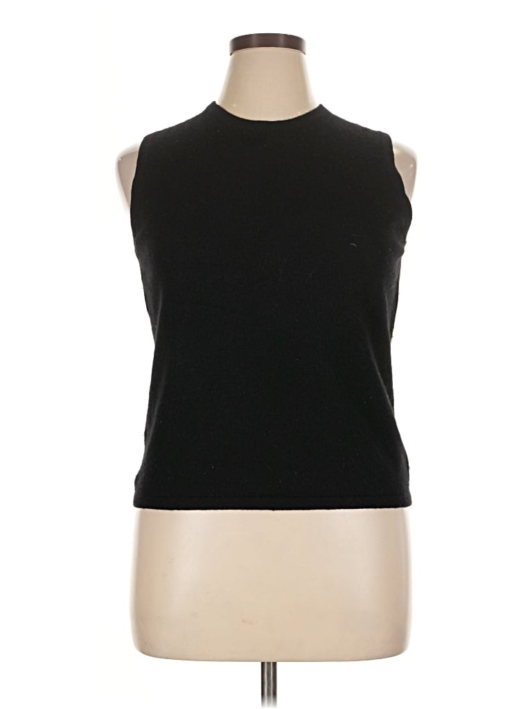 Pre-owned Valerie Stevens Sweater Vest In Black