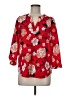 Katherine Barclay 100% Polyester Red 3/4 Sleeve Blouse Size M - photo 1