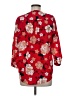 Katherine Barclay 100% Polyester Red 3/4 Sleeve Blouse Size M - photo 2