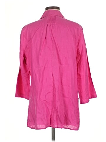 Tweeds 3/4 Sleeve Button-Down Shirt (view 2)