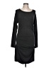 Express Solid Gray Casual Dress Size L - photo 1