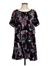 Torrid 100% Rayon Paisley Black Casual Dress Size Lg Plus (0) - photo 1
