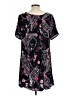 Torrid 100% Rayon Paisley Black Casual Dress Size Lg Plus (0) - photo 2