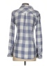Rails 100% Rayon Checkered-gingham Gray Long Sleeve Button-Down Shirt Size XS - photo 2