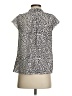 Nine West 100% Polyester Animal Print Silver Short Sleeve Blouse Size XS - photo 2
