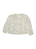 Tea 100% Cotton Floral Ivory Long Sleeve Blouse Size 3T - photo 1