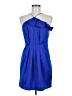 Topshop 100% Polyester Blue Cocktail Dress Size 6 - photo 1