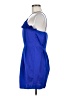 Topshop 100% Polyester Blue Cocktail Dress Size 6 - photo 5