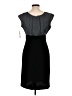 AB Studio 100% Polyester Solid Black Cocktail Dress Size 10 - photo 2