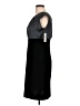 AB Studio 100% Polyester Solid Black Cocktail Dress Size 10 - photo 5