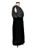 AB Studio 100% Polyester Solid Black Cocktail Dress Size 10 - photo 4
