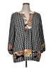 Ruby Rd. Black 3/4 Sleeve Blouse Size 1X - photo 1