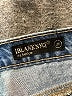 Blank NYC 100% Cotton Stripes Blue Denim Shorts Size 26 waist - photo 3