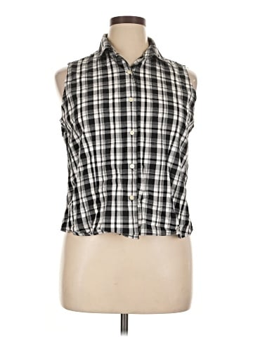 Casual Corner Annex Sleeveless Button-Down Shirt (view 1)