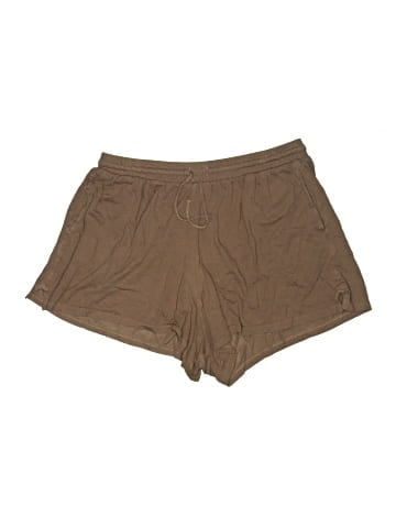 Girlfriend Collective Khaki Shorts (view 1)