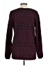 Cuddl Duds Chevron-herringbone Burgundy Pullover Sweater Size L - photo 2