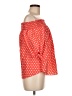 Beware! Red Orange 3/4 Sleeve Blouse Size M - photo 4