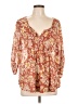 Torrid 100% Polyester Orange 3/4 Sleeve Blouse Size Lg Plus (0) - photo 1
