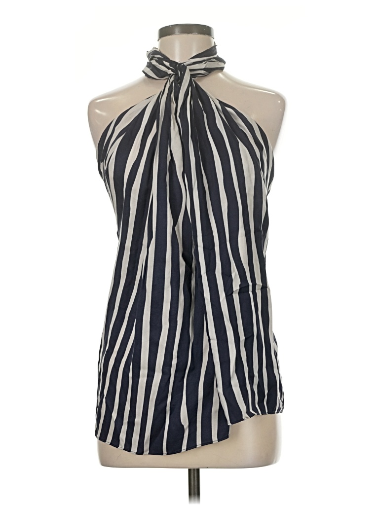 Pre-owned Zara Sleeveless Blouse In Blue