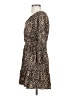 Old Navy 100% Rayon Animal Print Brown Casual Dress Size S - photo 5