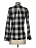 Double Zero Plaid Gray Long Sleeve Blouse Size S - photo 2