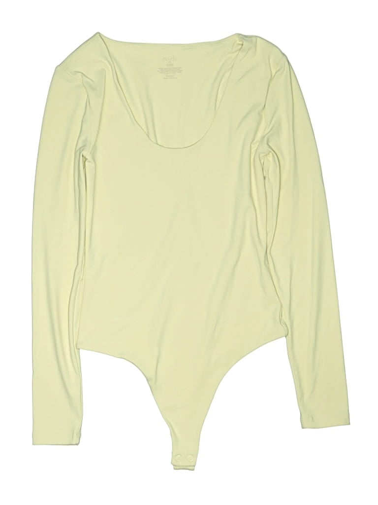 Pre-owned Nuuds Bodysuit In Yellow