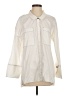 Zara TRF Ivory 3/4 Sleeve Button-Down Shirt Size S - photo 1