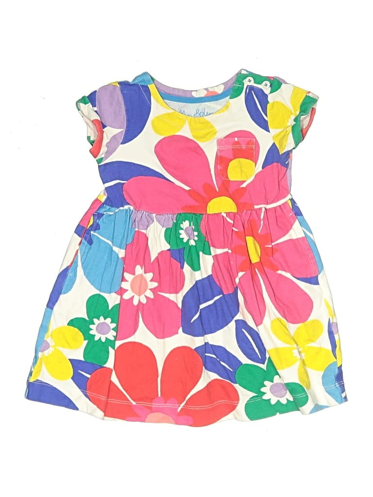 Pre-owned Mini Boden Kids' Dress In Yellow