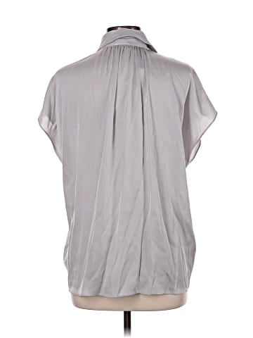 Repeat Cashmere Short Sleeve Silk Top (view 2)