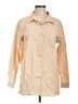 Zeagoo 100% Cotton Tan 3/4 Sleeve Button-Down Shirt Size L - photo 1